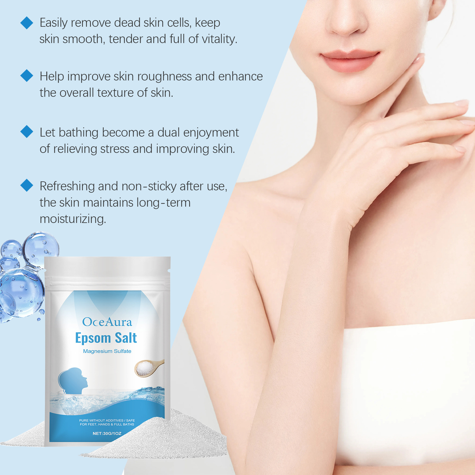 أملاح استحمام أوسي أورا إبسوم  - مراجعة Bath Salts Magnesium وسعره