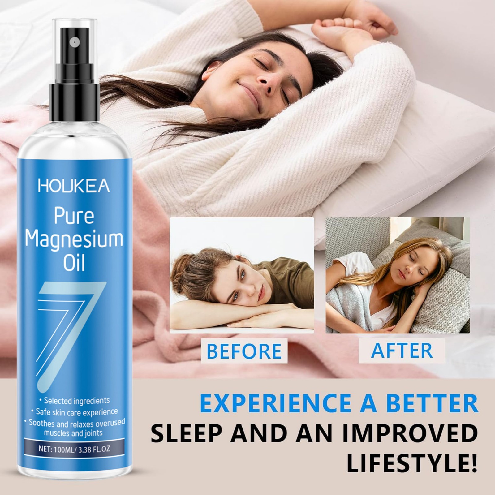 زيت المغنيسيوم النقي، بخاخ 100 - مراجعة Bath Salts Magnesium وسعره